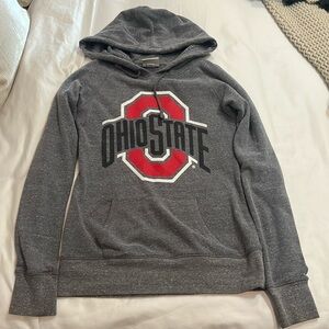 Women’s gray Ohio State pullover hoodie. Medium